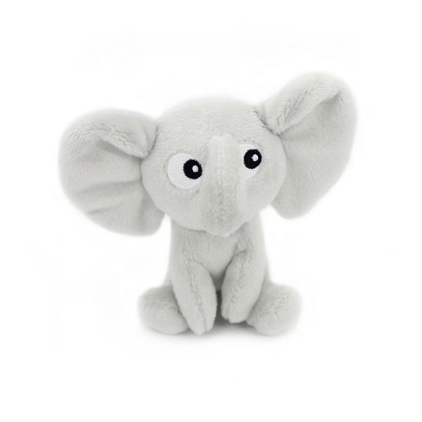 Peluche Les Ptipotos Éléphant et son bébé Gris
