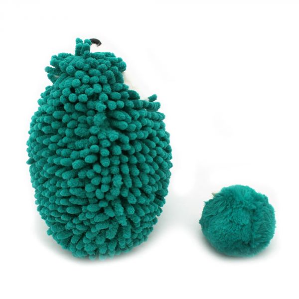 Peluche Les Ptipotos hérisson et son bébé Piktou vert