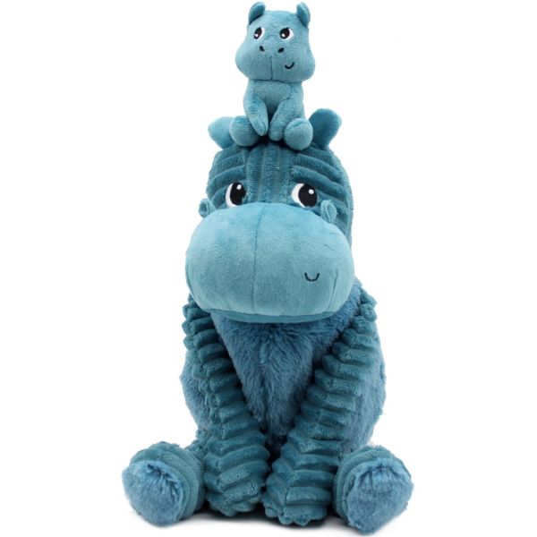 Peluche Les Ptipotos l'hippopotame Bibou maman et bébé