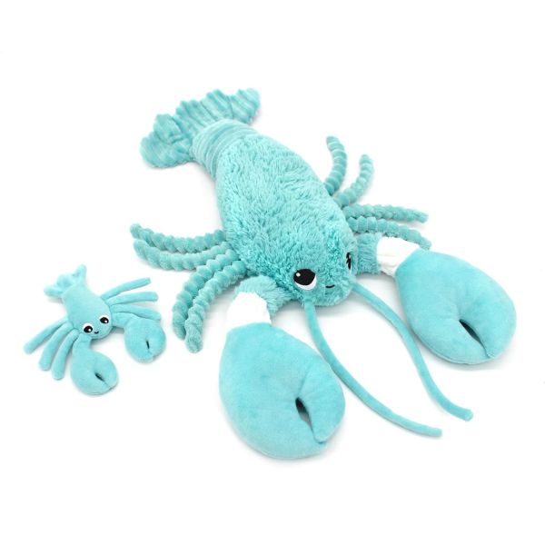 Peluche Les Ptipotos Homard et son bébé Aqua