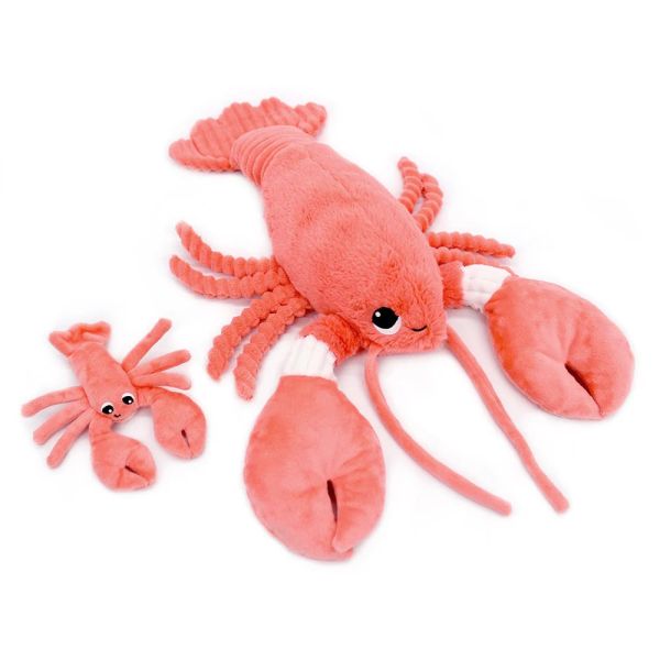 Peluche Les Ptipotos Homard et son bébé Corail
