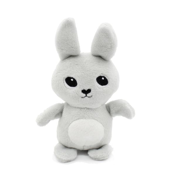 Peluche Les Ptipotos Lapin et son bébé Gris