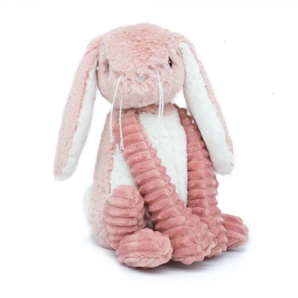 Peluche Les Ptipotos lapin Toudou rose