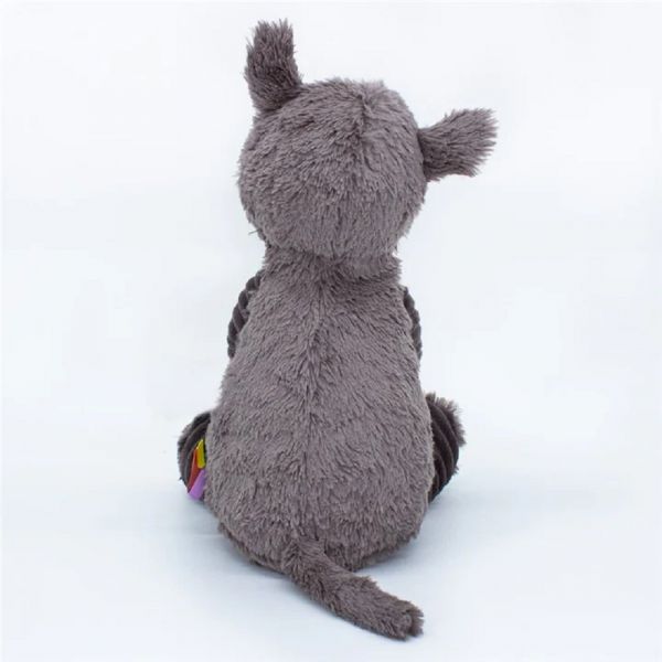 Peluche Les Ptipotos rhinocéros Grobisous gris