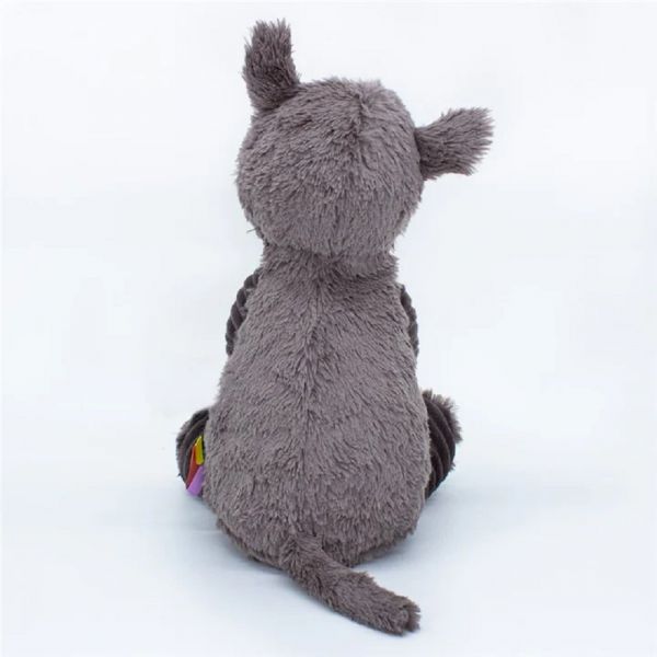 Peluche rhinocéros gris Grobisous Les Ptipotos