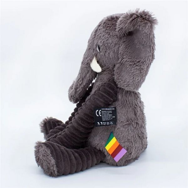Peluche Les Ptipotos éléphant Dimoitou gris
