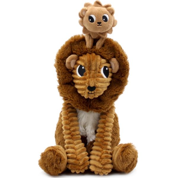 Peluche Les Ptipotos lion Graou papa et bébé