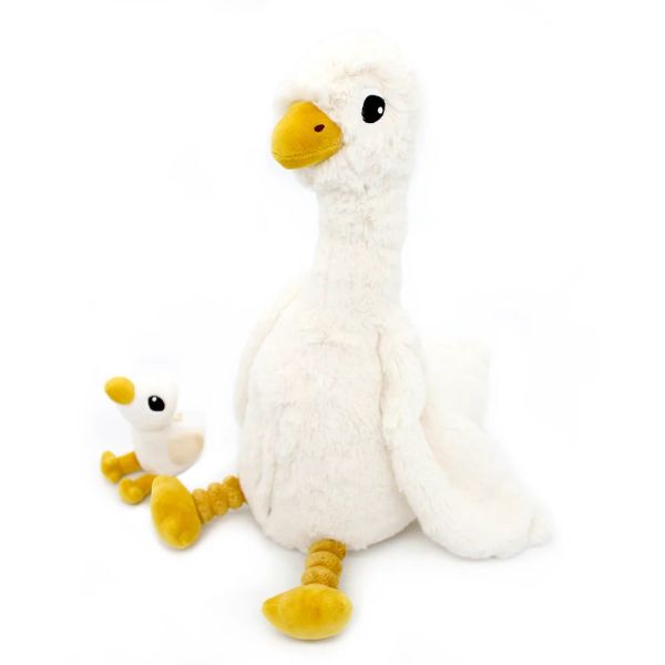 Peluche Les Ptipotos Oie et son bébé