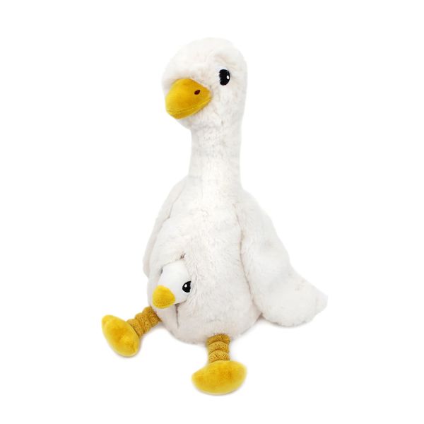 Peluche Les Ptipotos Oie et son bébé