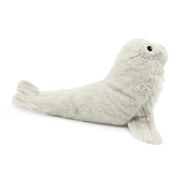 Peluche Les Ptipotos otarie maman et bébé Gris clair