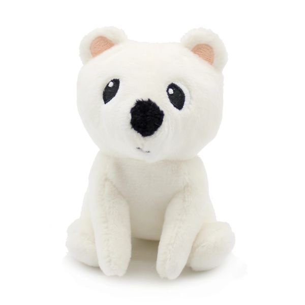 Peluche Les Ptipotos ours polaire maman et bébé Blanc