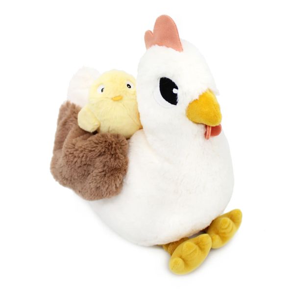 Peluche Les Ptipotos Poule et son bébé