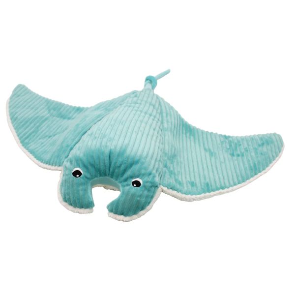 Peluche géante Les Ptipotos raie manta et son bébé Mantalou Aqua