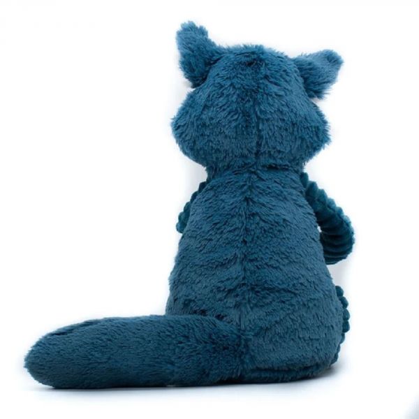 Peluche Les Ptipotos raton laveur Netoitou bleu