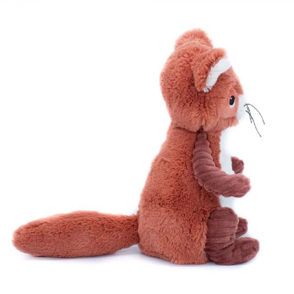 Peluche Les Ptipotos raton laveur Netoitou terracotta