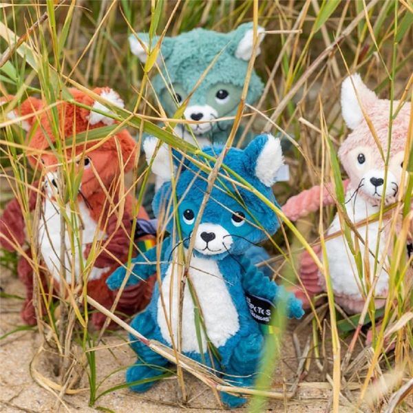 Peluche Les Ptipotos raton laveur Netoitou terracotta