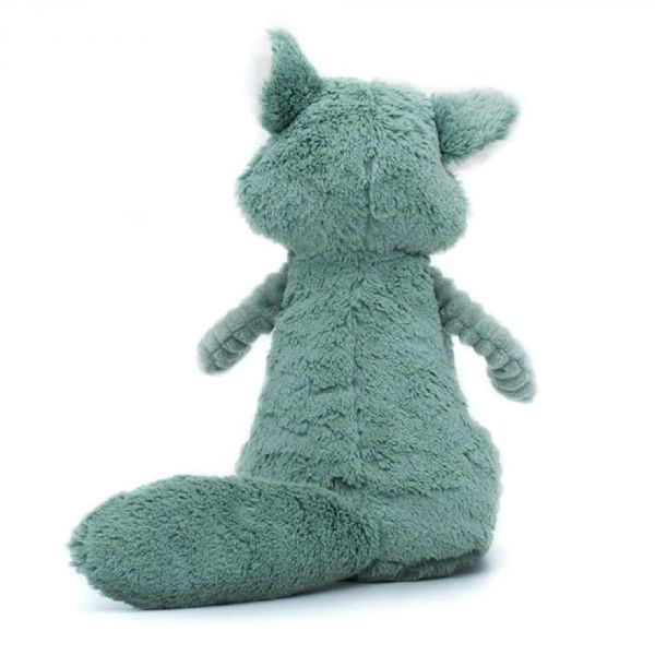 Peluche Les Ptipotos raton laveur Netoitou vert