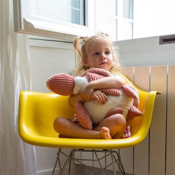 Peluche géante Les Ptipotos tortue Sauvenou rose