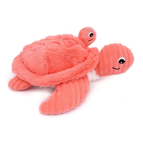 Peluche Les Ptipotos maman et bébé tortue Corail