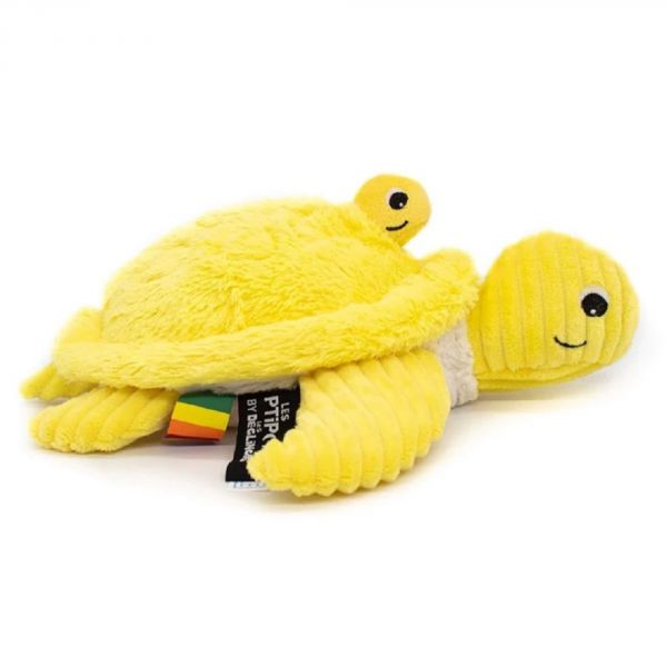 Peluche tortue et son bébé jaune Sauvenou Les Ptipotos