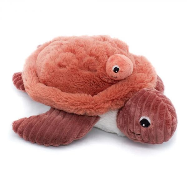 Peluche tortue et son bébé terracotta Sauvenou Les Ptipotos