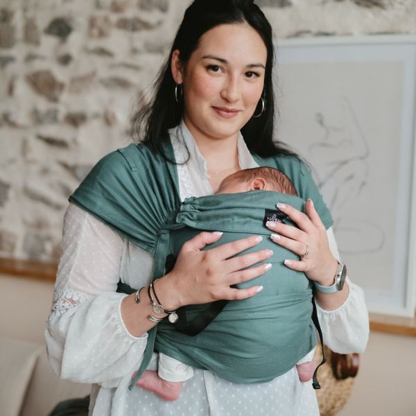 Porte bébé P'tit Evo Vert Eucalyptus