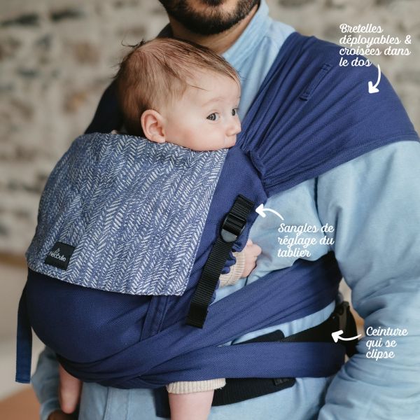 Porte bébé P'tit Evo Indigo