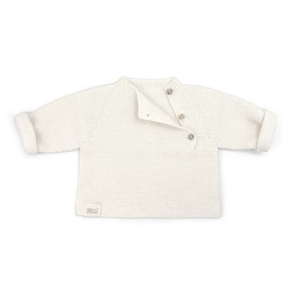 Pull bébé Oversize Cashmere Ivoire Taille 0 à 1 mois