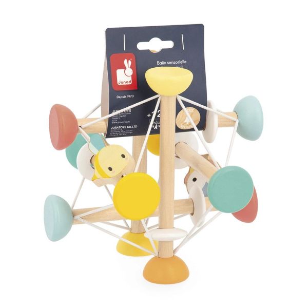 Balle sensorielle en bois enfant Pure