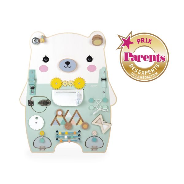 Panneau d'activités en bois Busy Board Ourson Pure