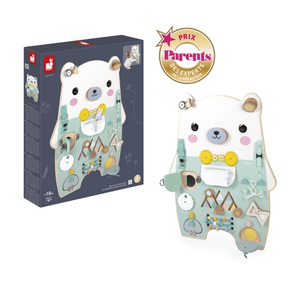 Panneau d'activités en bois Busy Board Ourson Pure