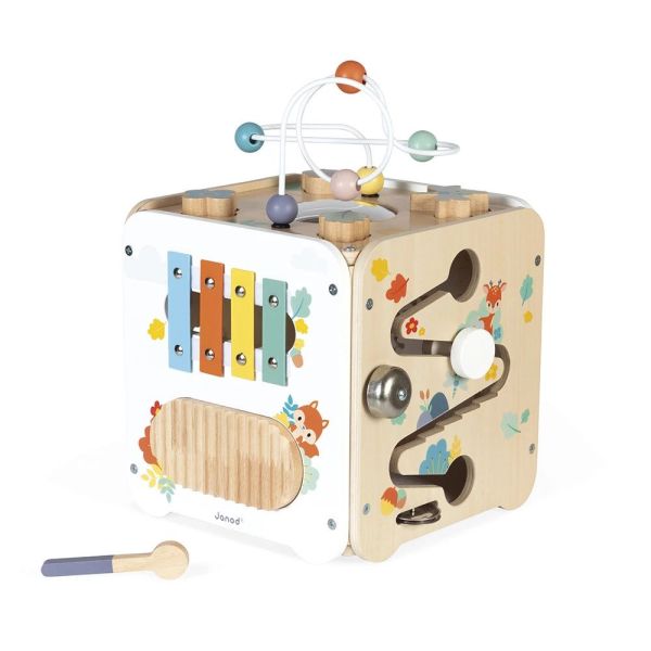 Maxi cube d'activités en bois pour enfant Pure