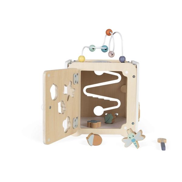 Maxi cube d'activités en bois pour enfant Pure