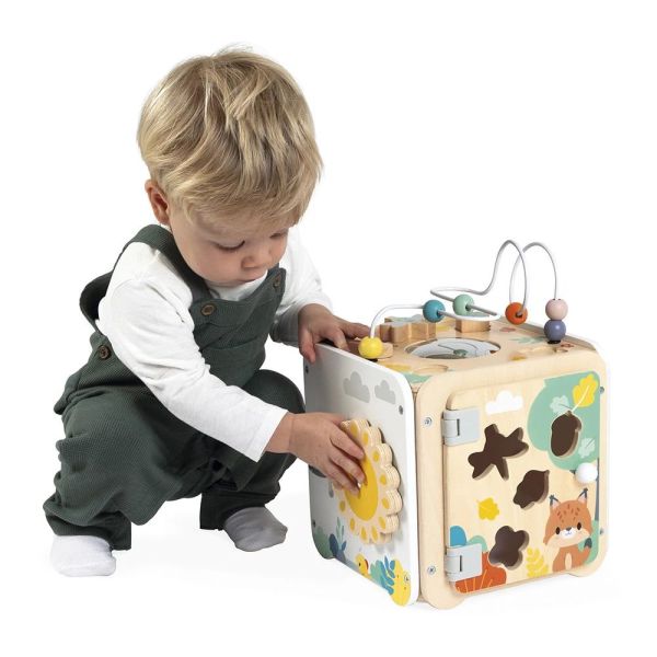 Maxi cube d'activités en bois pour enfant Pure