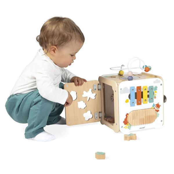 Maxi cube d'activités en bois pour enfant Pure