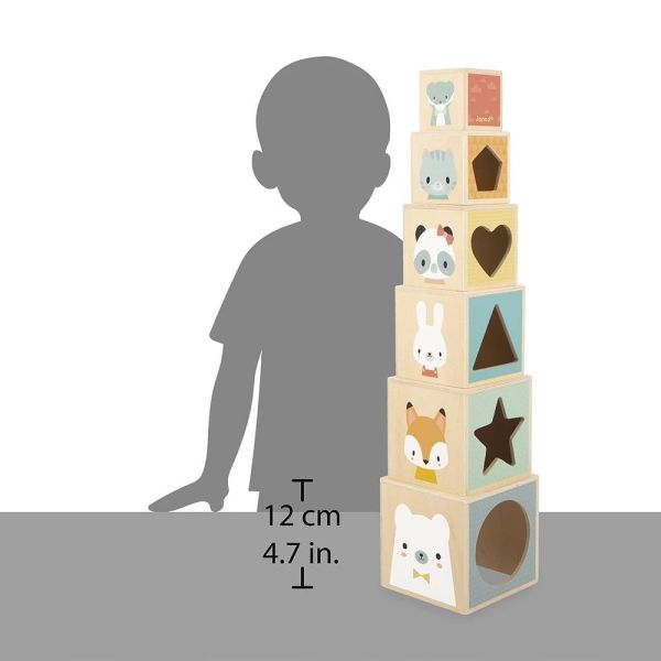 Pyramide à empiler 6 cubes Pure
