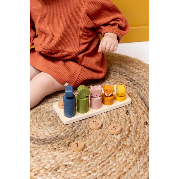 Puzzle enfant à chiffres 1-5 en bois multi