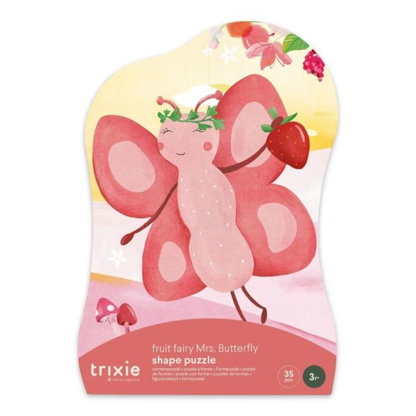 Puzzle à forme Fée des fruits Mrs. Butterfly 35 pièces