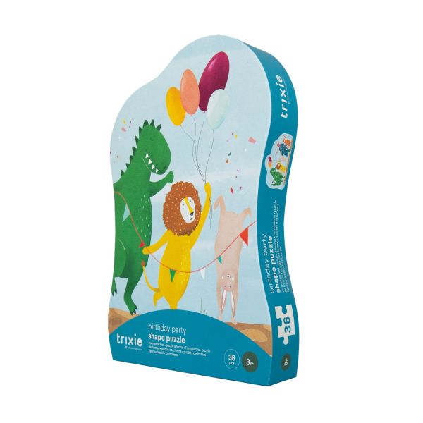 Puzzle enfant à forme - fête d'anniversaire - 36 pièces multi