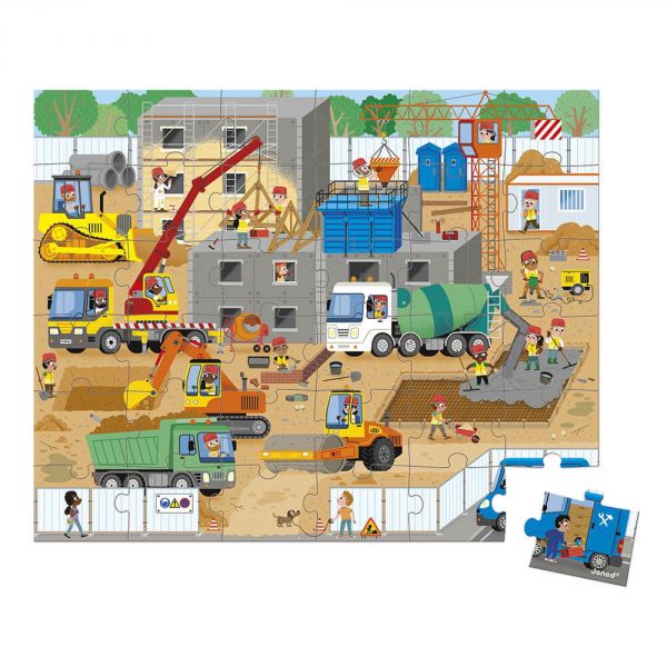 Puzzle enfant 36 pièces Chantier