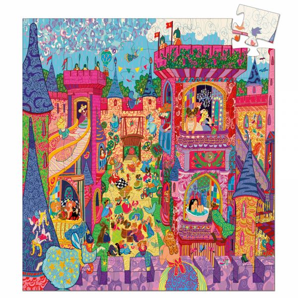 Puzzle silhouette Château féerique 54 pièces