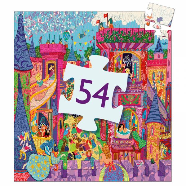 Puzzle silhouette Château féerique 54 pièces