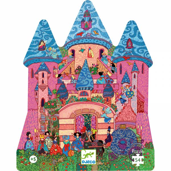 Puzzle silhouette Château féerique 54 pièces