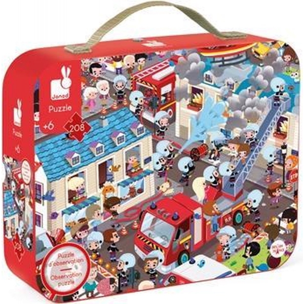 Puzzle d'observation pompiers 208 pcs