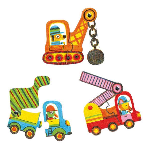 Puzzles duo Articulo véhicules