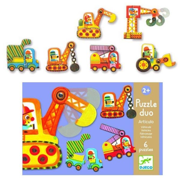 Puzzles duo Articulo véhicules