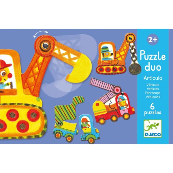 Puzzles duo Articulo véhicules