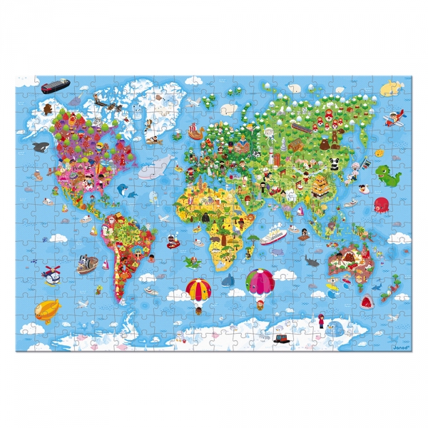 Puzzle enfant Géant monde 300 pièces
