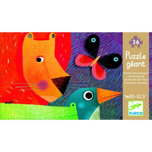 Puzzle géant La parade des animaux