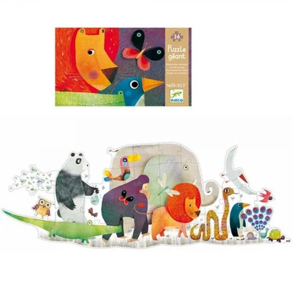 Puzzle géant La parade des animaux
